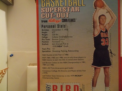 Larry bird cereal box - cereal,