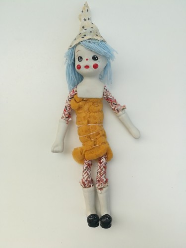Poupée pierrot biscuit - poupée, de