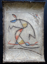 Pierre BRISSON Gravure originale carborundum Reliefs Art Moderne contemporain