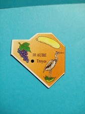 ANCIEN  MAGNET LE GAULOIS  CARTE DE FRANCE N° 10  AUBE