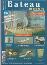 BATEAU MODELE HS N°22 PLAN : NAVIRE HATSHEPSOUT / CHARLES DE GAULLE / CHALUTIER