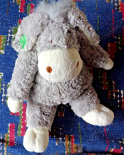 Doudou peluche ane gris - /,