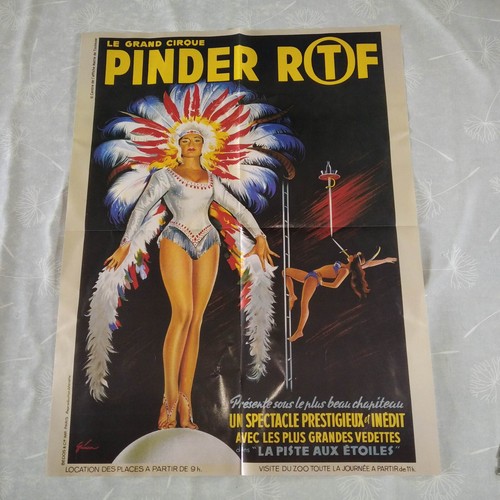Affiche reproduction cirque - reproduction,
