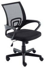 Fauteuil de Bureau à Roulettes Genius en Maille avec Hauteur réglable Pivotant 