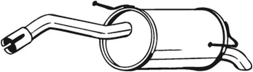 Silencieux final 145 125 bosal - silencieux,