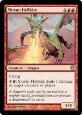 mtg magic Shivan Hellkite ENGLISH escouflenfer shivan duel decks dragons