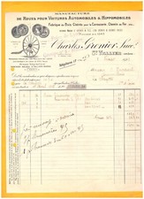 SAINT-VALLIER (26) MENUISERIE ROUES VOITURES HIPPOMOBILES "Charles GRENIER" 1929