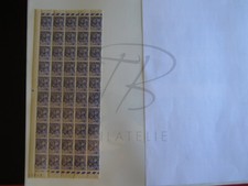 BELLE DEMIE-FEUILLE TIMBRES PREOBLITERES TUNISIE N° 4  DONT 2 E AVEC CROCHETS(b)