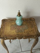 opaline lampe pétrole Verte Amande 