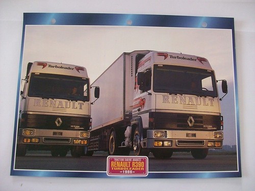 Carte fiche camion tracteur - fiche,