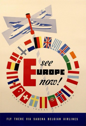 Affiche poster sabena - affiche,