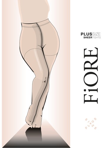 Collants grandes tailles fiore - collants,