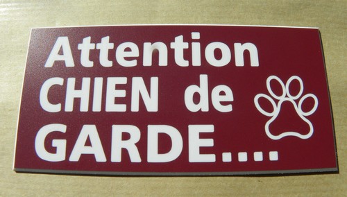 Plaque gravée attention - plaque,