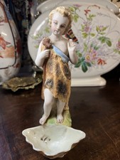 ANCIEN BENITIER en BISCUIT