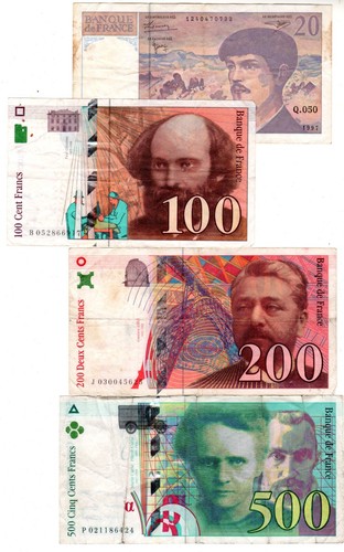 Lot série set billets - sÉrie, 4