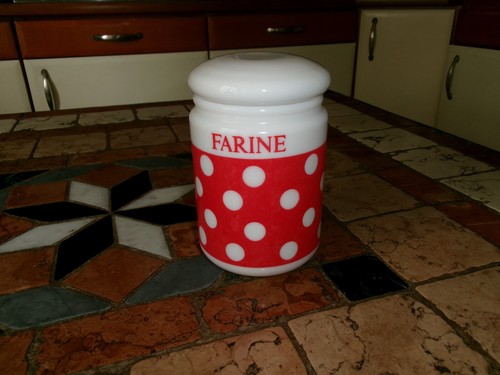 Pot farine polka - à,