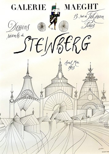 Saul steinberg 1953 - 1953, vintage