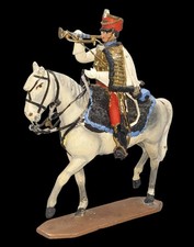 Figurine BALLADA cavalier EMPIRE  TROMPETTE HUSSARD    / peinture d'origine