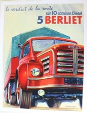 Affiche originale berliet - affiche,