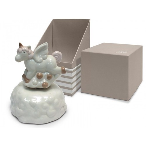 Unicorno carillon rosa 9x12cm - unicorno,