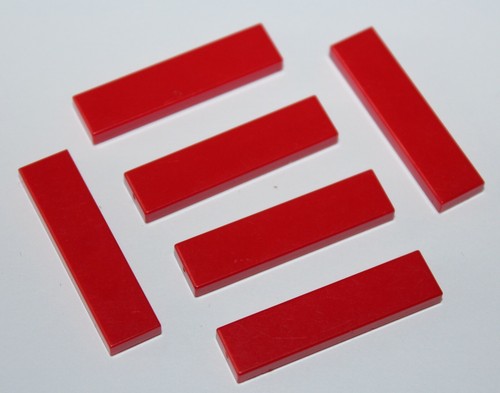 Lego red tile - lego, 1x4