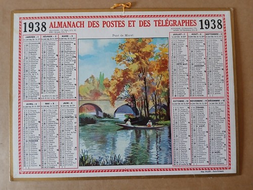Calendrier ptt almanach - -,