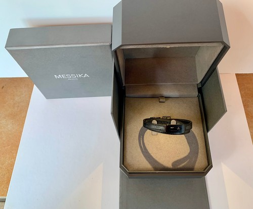 Messika bracelet cuir noir - cuir,
