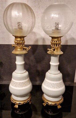 Lampes petrole celadon - petrole,