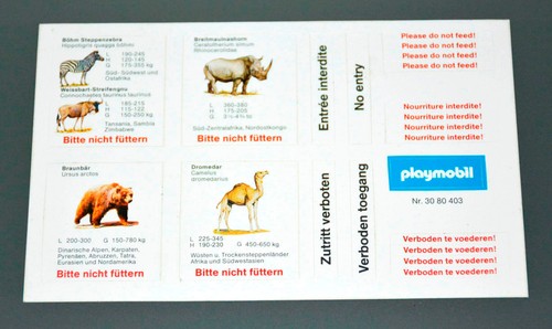 Rare vintage playmobil - rare!, zoo
