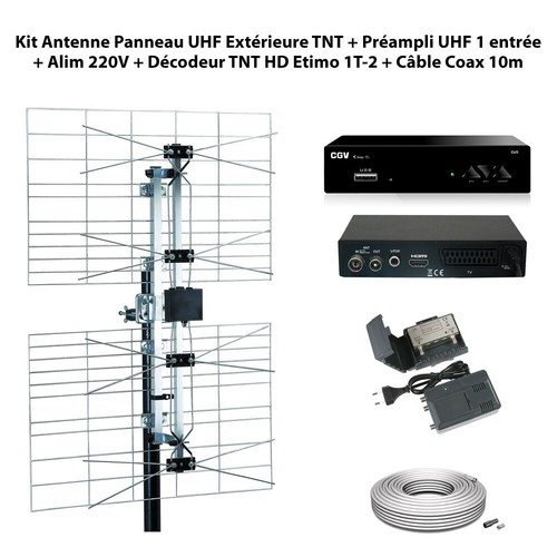 Kit antenne panneau uhf - kit,