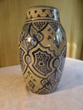Ancienne potiche poterie marocaine bleu signé Safi ? Fès