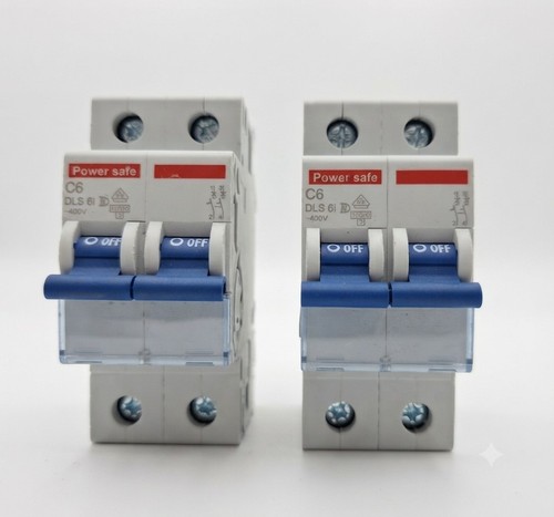 Lot disjoncteurs 2 poles - c6,