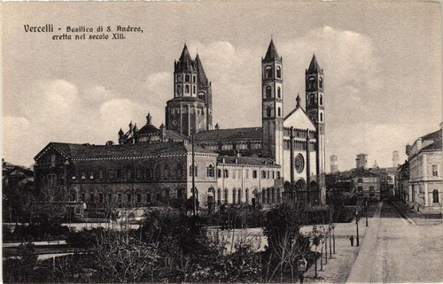 Cpa vercelli basilica s - ak, di