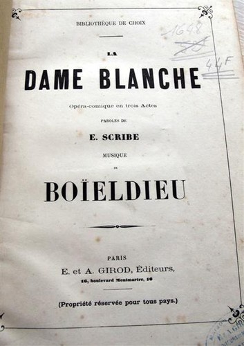 Dame blanche boieldieu - blanche,