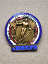 Insigne, broche ESF école de ski Français " Tignes " Augis Lyon