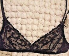 Soutien-Gorge Triangle Warner Vintage Noir T80b RARE PUB 1980