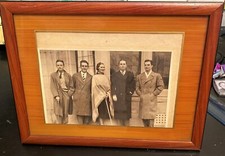 CHOCOLAT MENIER CADRE AVEC PHOTO  DE SIMONNE,JEAN ,ANTOINE,CLAUDE, HUBERT ,