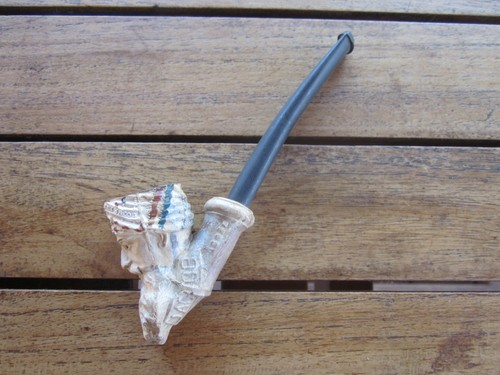 Ancienne pipe terre cuite - pipe,