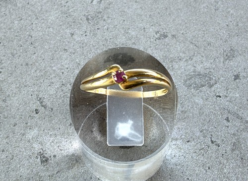 Bague solitaire jaune - bague,