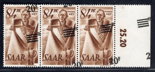 Sarre 227 mnh variete de - 227**/mnh,