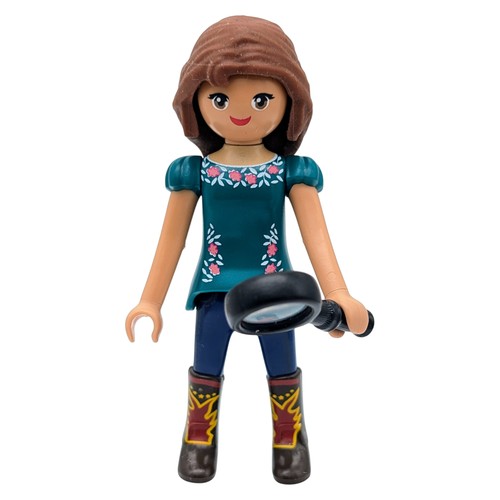 Playmobil figurine femme verte