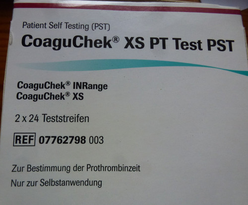 Coaguchek test pst - pt,