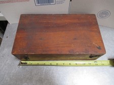 Antique Bois Boîte Bausch Lomb Accessoires Vide Microscope Pièce Comme sur Photo