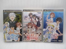 PSP Toaru Majutsu No Index, Railgun & Ensemble 3 Jeux Japon PlayStation Portable