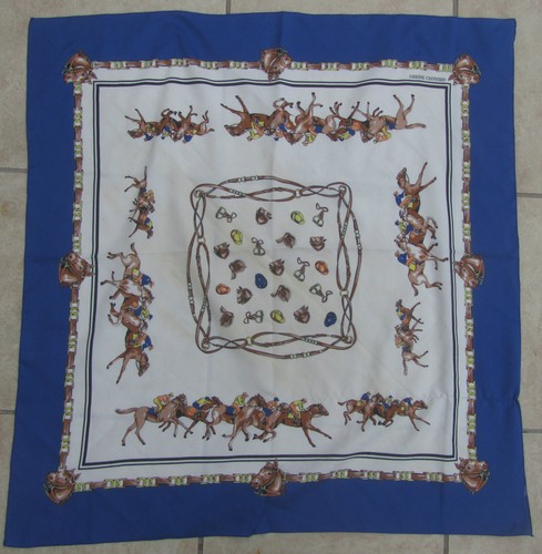 Ancien foulard carre pierre - ancien,
