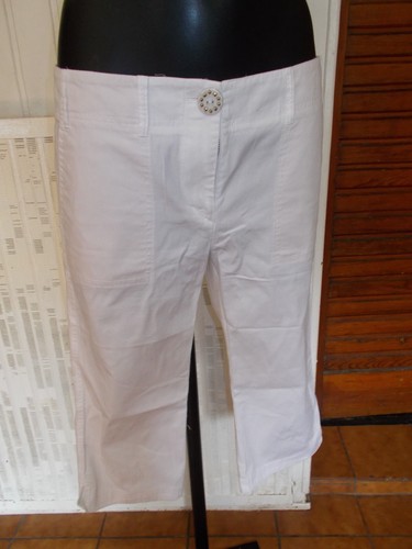 Pantacourt taille basse coton