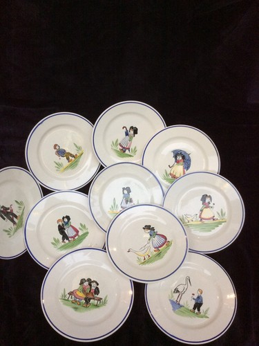 Lot assiettes niderviller - 10,