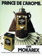 Publicité Advertising 038  1981   café Mokarex Royal sous vide  pur Arabica