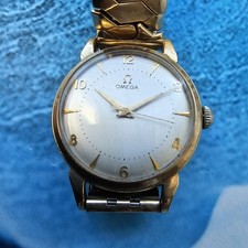 Montre-Bracelet Homme Vintage Omega à Remontage Main en Or Massif 9k Cal...