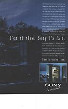 PUBLICITE ADVERTISING 1992   SONY Mini chaine HI FI la passion lazer      280812